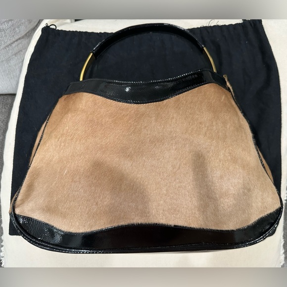 Gianni Versace leather black, tan and gold purse - Picture 17 of 17